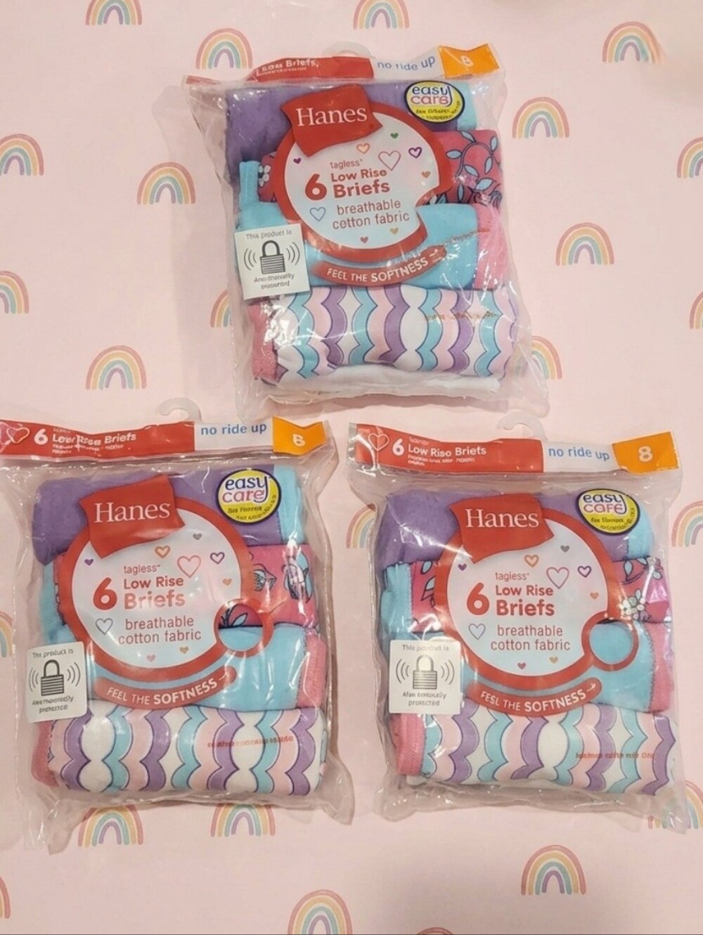 3 Packs Of Low Rise Briefs